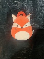 Squishmallows Fifi the Fox Plush Mini Backpack 11" Orange Red 2022