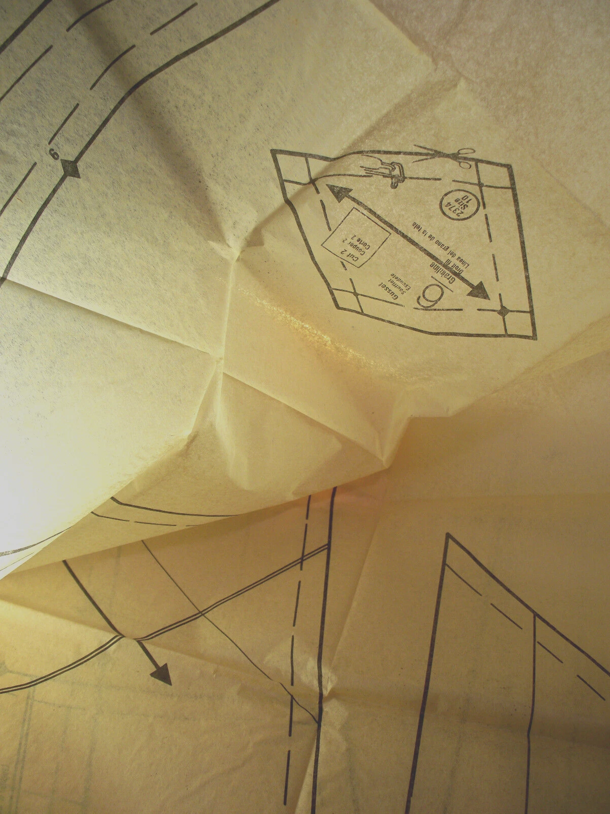 Gianni Versace ""Vogue"" Modello da cucito vintage #2374 taglia 10 due abiti