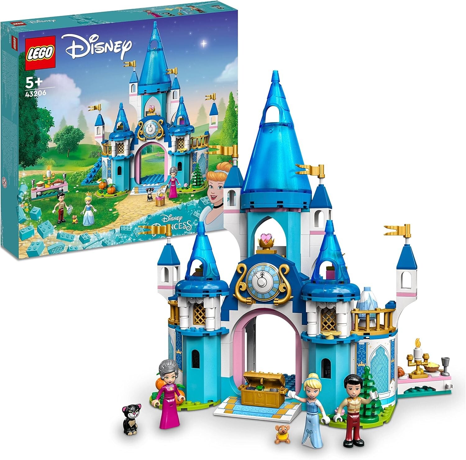LEGO Disney Princesse 43206 Le château de Cendrillon et du prince charmant pour enfant 5 ans