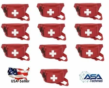 10pk AsaTechmed First Aid Waist Pack - Baywatch Lifeguard Fanny Pack 
