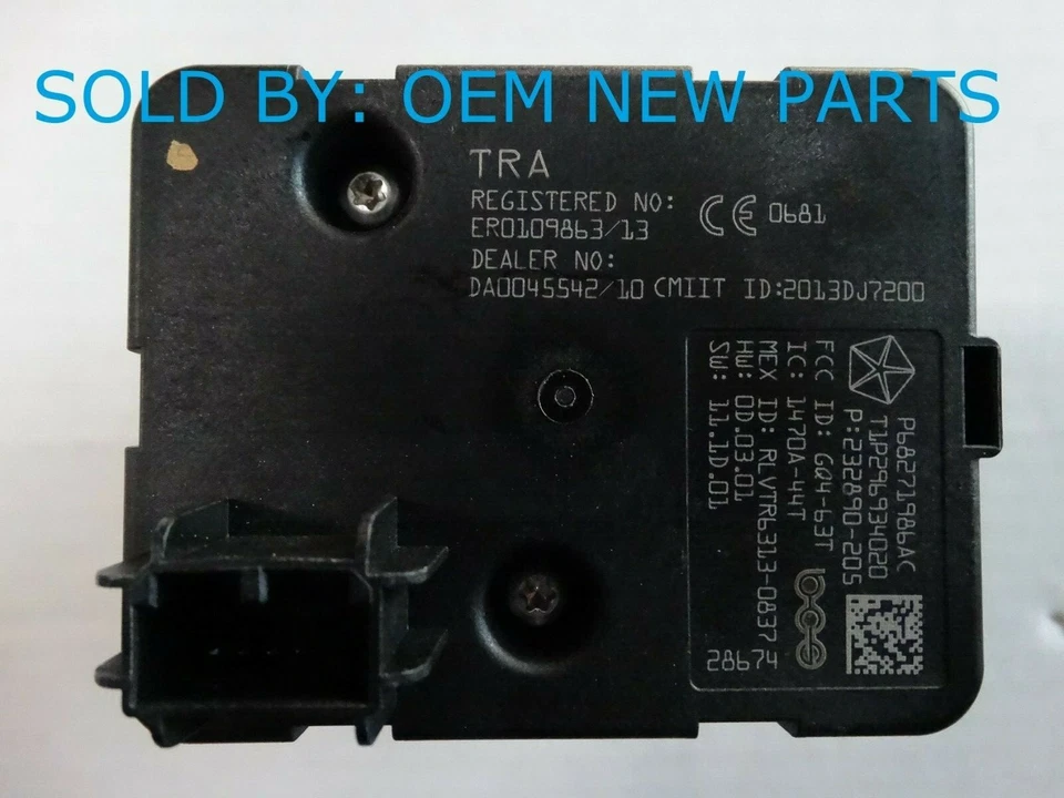 FITS 16-22 RAM 1500 2500 3500 WIRELESS IGNITION NODE WIN MODULE MOPAR 68271986AC - Imagem 3 de 4