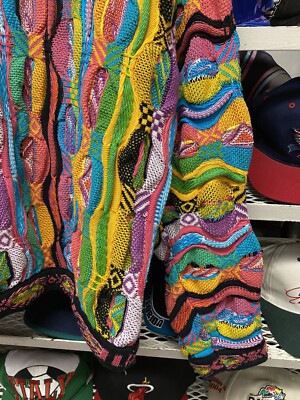 Vintage COOGI Australia Multicolor 3D Textured Chunky Knit 90s