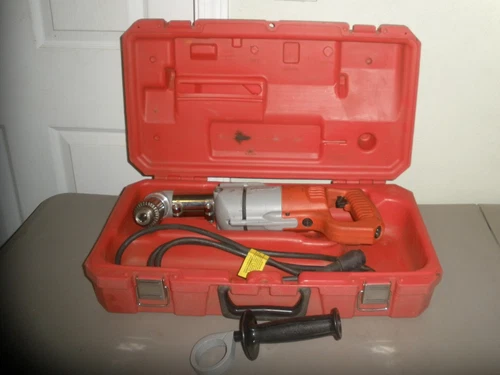 MILWAUKEE 3107-6 CORDED 7 Amp 1/2" RIGHT ANGLE DRILL KIT 10-20-3107