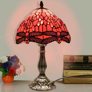 red tiffany table lamps