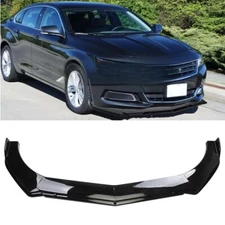 For Chevy Impala Limited Gloss Black Front Bumper Lip Splitter Spoiler Body Kit