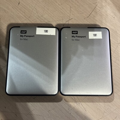 LOT OF 2 WD MY PASSPORT WDBLUZ5000ASL-05 HARD DRIVE