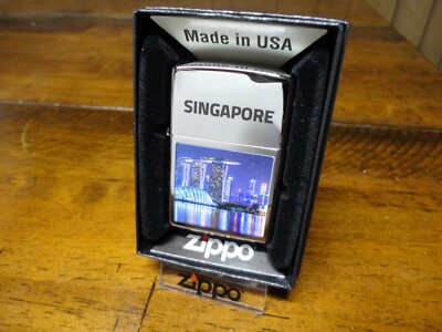 SINGAPORE MARINA BAY SANDS HOTEL ZIPPO LIGHTER MINT IN BOX