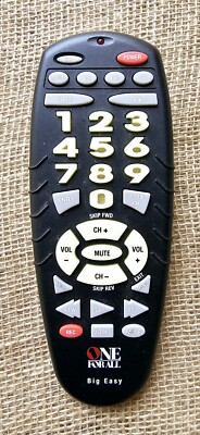 One For All Big Easy Universal Remote Control Tested DVD TV URC 4330B03