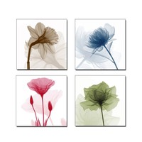 Wieco Art P4r1x1-07 4-panel Canvas Print Flickering Flowers Modern Canvas Wall A on sale Wieco Art P4r1x1-07 4-panel Canvas Print Flickering Flowers Modern Canvas Wall A on sale