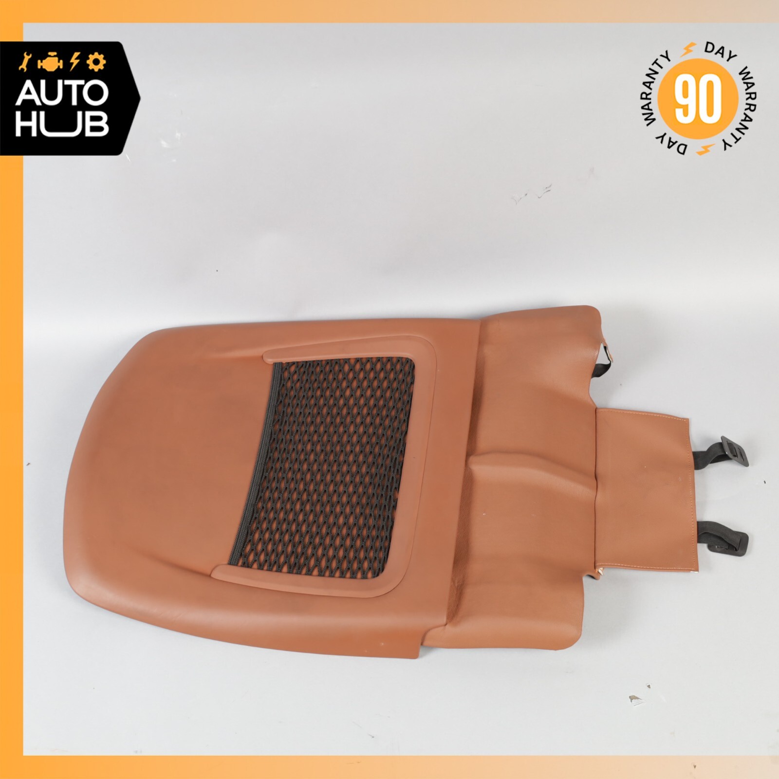 14-17 Maserati Ghibli M157 Front Right Side Seat Back Cover Brown OEM 51k