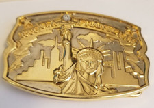 1886-1986 USA France Statue of Liberty Belt Buckle Hammond Mint Diamond Edition