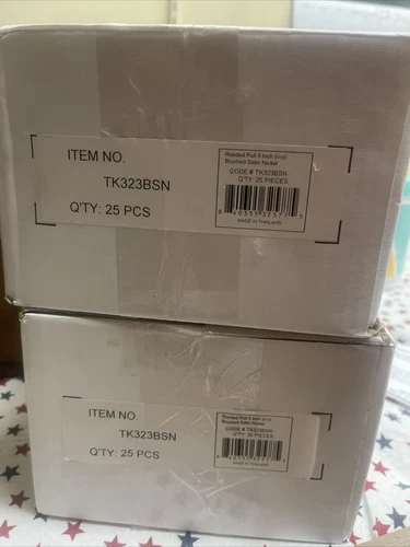 Top Kobs Reeded 5’ Cabinet Pulls Brushed Satin Nickel - Picture 6 of 7