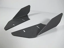 Universal  Alum Black Aero JDM Front Lower Bumper Lip Splitter Diffuser Spoiler