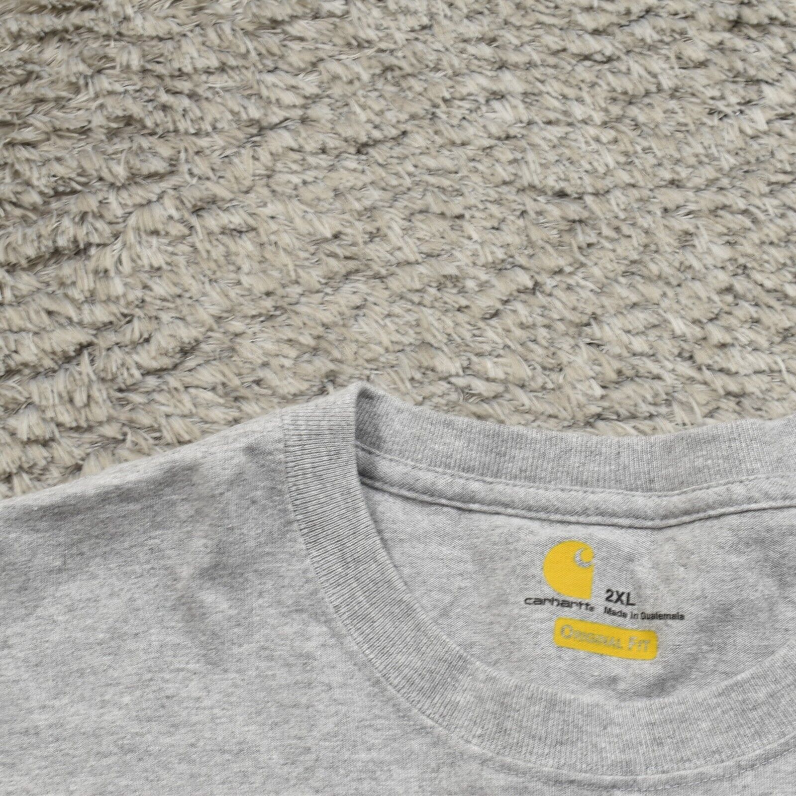 Carhartt Men's Adult Sz 2XL Tee Shirt T Gray Orig… - image 7