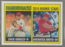 2016 Topps Heritage #179: Zack Godley/Socrates Brito
