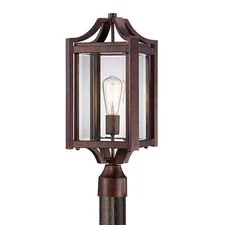 NEW Franklin Iron Rockford 20 1/4" High Bronze Outdoor Post Light V5569 120V S1