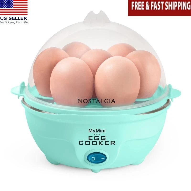 7 Egg Cooker One Touch Cooking Steamer Poacher Scrambled Eggs Fast Breakfast New