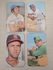 1971 TOPPS SUPER BASEBALL CARDS X4, RICH ALLEN, HOF, RICO CARTY, SAL BANDO