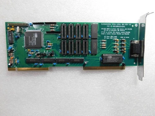 CIRRUS LOGIC GD5428 1MB VLB VESA LOCALBUS VGA VIDEO GRAPHICS CARD ADAPTER