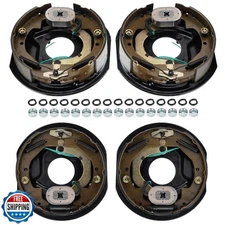 4Pcs 10" x 2-1/4" Electric Trailer Brake Assemblies for 3,500lbs, Left and Ri