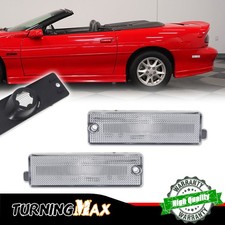 Clear Lens Rear Side Marker Light Housing LH & RH Set For Chevy Camaro 1993-2002