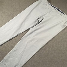 Vineyard Vines On The Go Pant Mens 40x31 Light Gray Performance Chino 1P000005