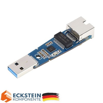 WaveShare USB 3.2 Gen1 zu Gigabit Ethernet Konverter   treiberfrei