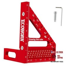 Mini 3D Multi-Angle Measuring Ruler Woodworking Square, 4.7'' x 3.54'' High