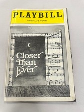 Playbill Closer Than Ever Cherry Lane Theatre Playbill