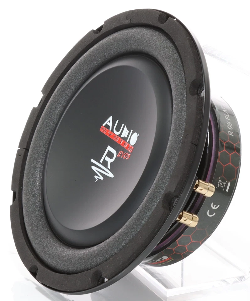 AUDIO SYSTEM R-08 Flat EVO3 D4 20cm Subwoofer 275 Watt Auto Woofer 8" Radion - Bild 4 von 4