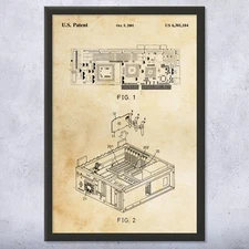 Video Card Patent Wall Art: Technician Gift, Computer Decor, Lab Art, Tech Decor