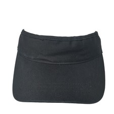 Unbranded Sun Visor Hat Black One Size Adjustable Strap Lightweight Blank