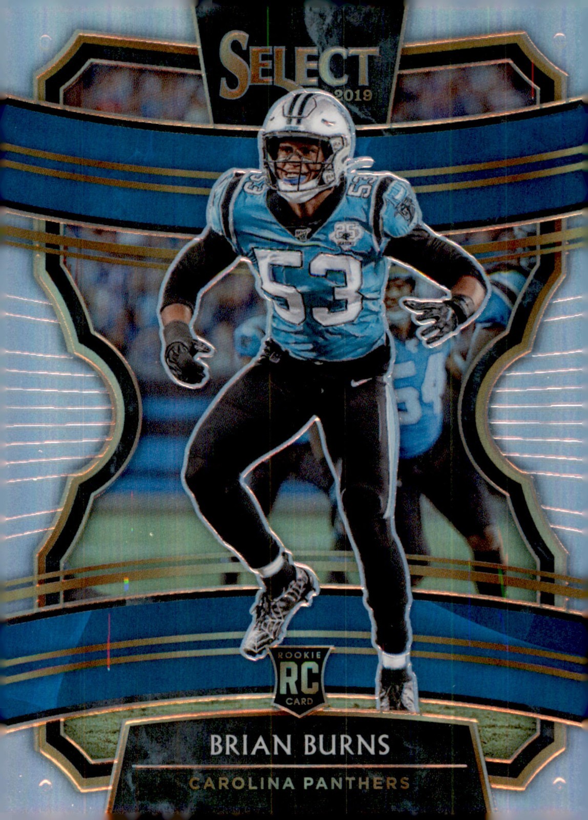 2019 Panini Select - Concourse Brian Burns #35 Silver Prizm (RC)