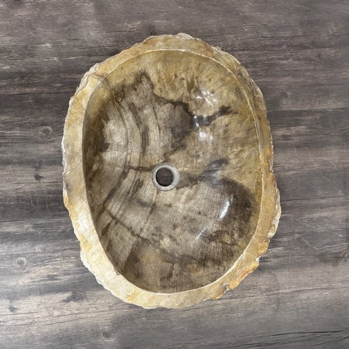 Bathroom Counter Top Petrified Wood Vanity Vessel Basin Sink PWS 24 - Picture 1 of 5