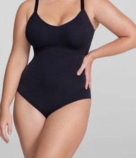 HONEYLOVE Cami Thong Bodysuit XL Black Vamp Shape Wear Bra