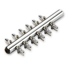STAINLESS STEEL AIR SPLITTER MANIFOLDS 4MM AIRLINE FISH POND AERATION OXYGEN❀