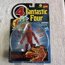 Hasbro Marvel Legends Series Retro Fantastic Four The Human Torch 6 Action...