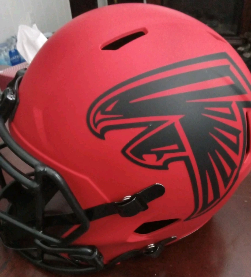 Michael Vick Autographed Atlanta Rave Replica Full Size Football Helmet - BAS - Image 4 of 4