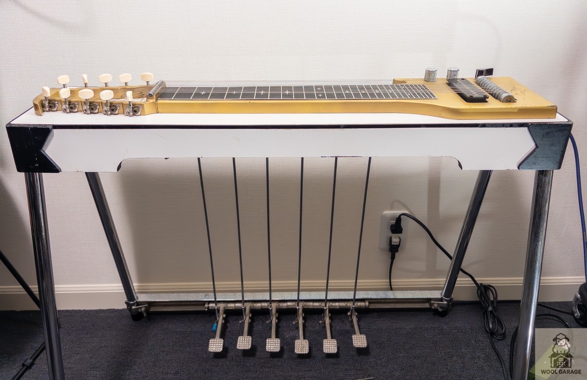 FUZZY 10 String Pedal Steel Guitar 6 Pedals w/ Hard Case Vintage