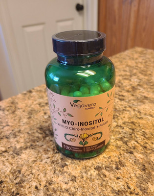 Vegavero Myo-Inositol & D-Chiro Inositol + Folate  120 Capsules NEW/SEALED