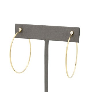 Tiffany & Co Elsa Peretti 18K Yellow Gold Infinity Lock Diamond Hoops #J205591 3