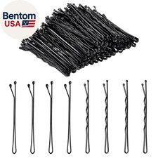100 PCS 2.2 Inch 55 Mm Bobby Pins Black, Premium Bobby Pin for Women, Kids and