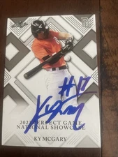 KY MCGARY Rookie 2023 Leaf Perfect Game National Showcase RC #220 AUTO SIGNED IP