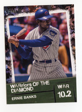 2020 Topps WARriors of the Diamond BLACK ERNIE BANKS #34 /299 CHICAGO CUBS