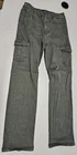 Well Worn Womens Green High Rise Cargo Pants Straight Leg Stretch Size 8/29