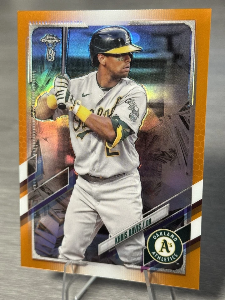 🔥KHRIS DAVIS 2021 Topps Chrome Ben Baller 橙色折射器 /25 #FTP EBAY 1/1!🔥 — 第 3/4 张图片