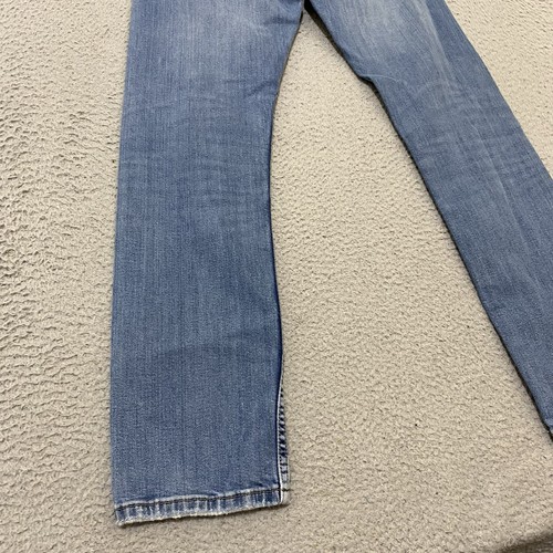 Levi's Jeans Mens 29x30 Blue 513 Slim Fit Straight Stretch Denim Measure 29x28.5 - Picture 12 of 17