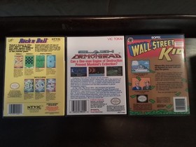 NES Classics RockNball Wall St Kid Clash at Demonhead Original Manuals New Cases