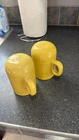 Homer Laughlin Fiestaware Salt Pepper Shaker Set Sunflower Yellow