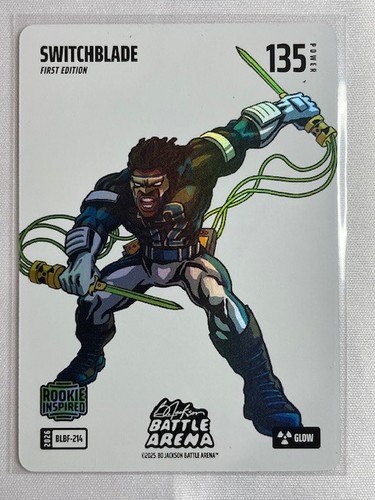 Bo Jackson Battle Arena SWITCHBLADE Blizzard Glow Foil BLBF-214 Travis Hunter 🔥